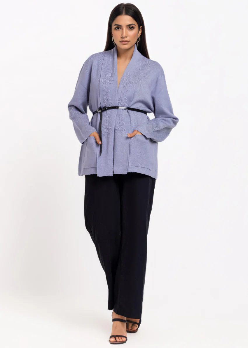 V-Blue-V-Cardigan Full Sleeves Sweater (25Y-065-67)