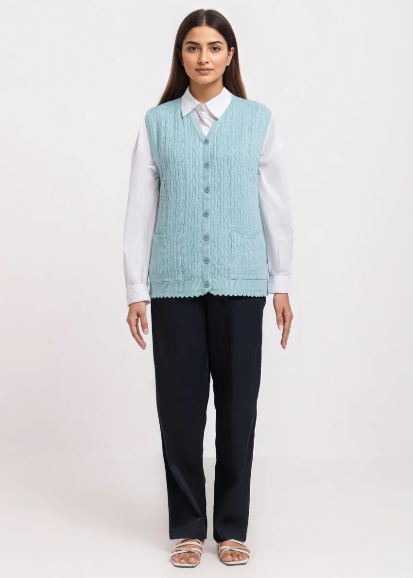 L-Turqs-V-Cardigan Sando Sweater (25Y-226-67)