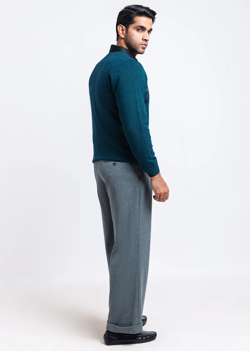 Octavo-V-Neck Full Sleeves Sweater (503-14) - Image 2