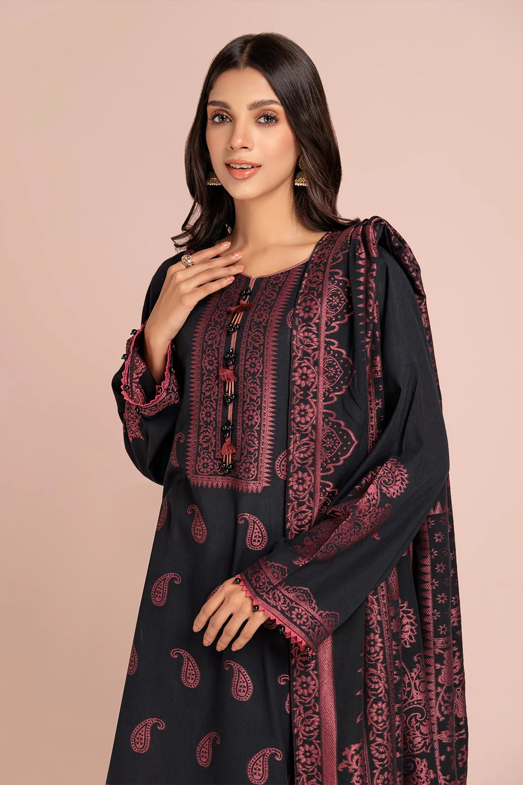 BLACK-JACQUARD-3 PIECE (RBN233P04) - Image 3