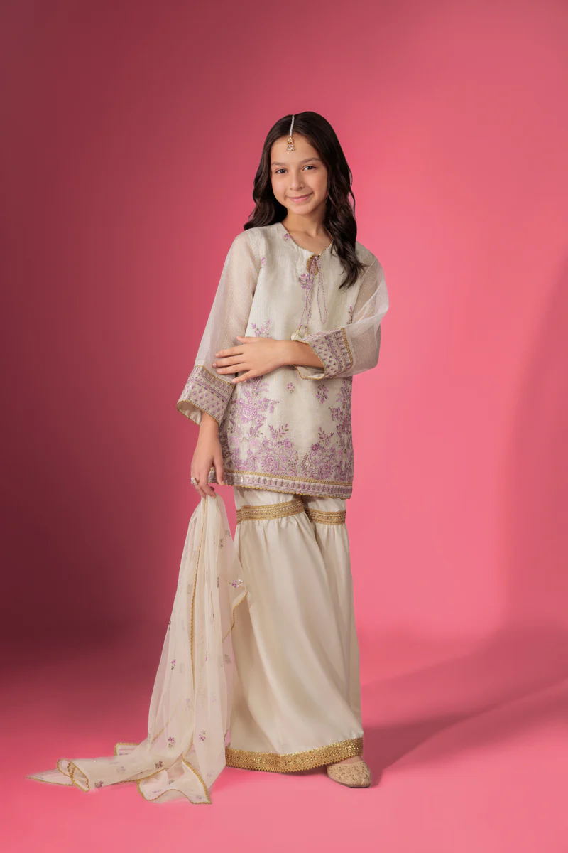 Ivory-Fancy-Zari-3 Piece (GP3PSLW25GI9O4) - Image 7