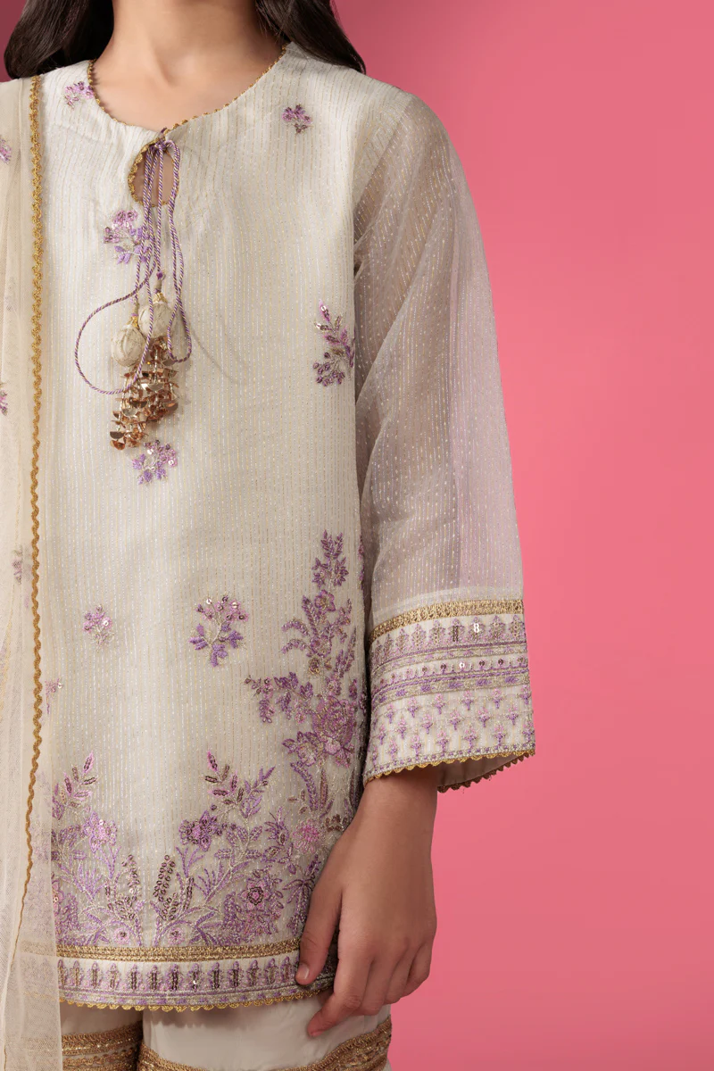 Ivory-Fancy-Zari-3 Piece (GP3PSLW25GI9O4) - Image 8