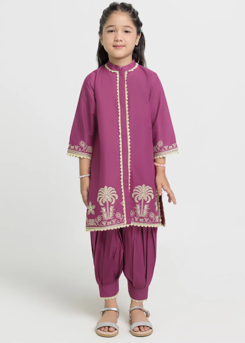 Purple-Cambric-2 Piece (GPS25DE2031)