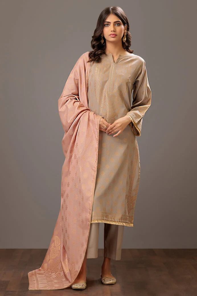 GRAY-JACQUARD-3 PIECE (JAS233P04)