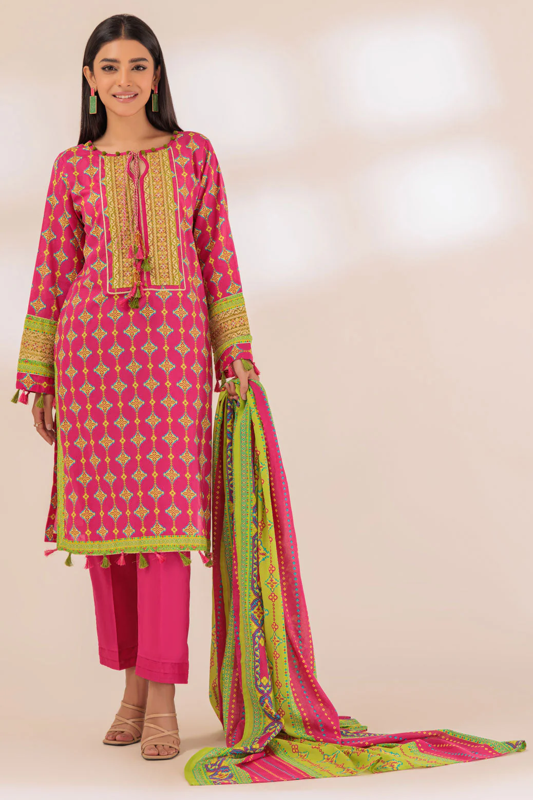 HOT-PINK-LAWN-3 PIECE (SAS233P53)
