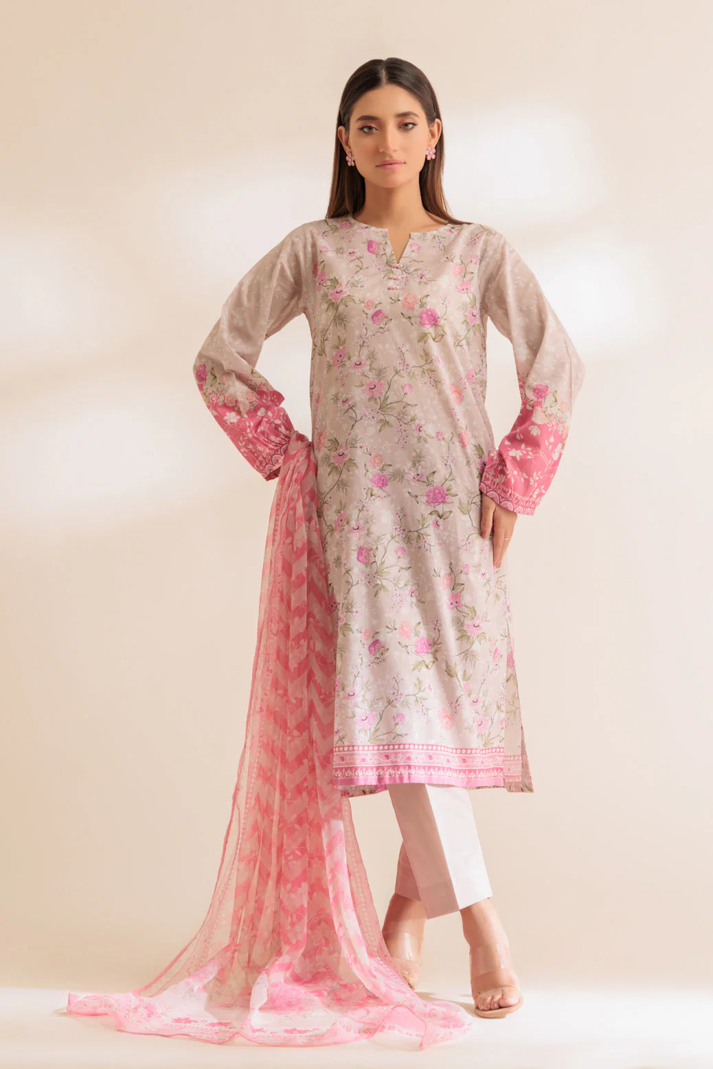 L-PINK-LAWN-3 PIECE (SS2243P101)