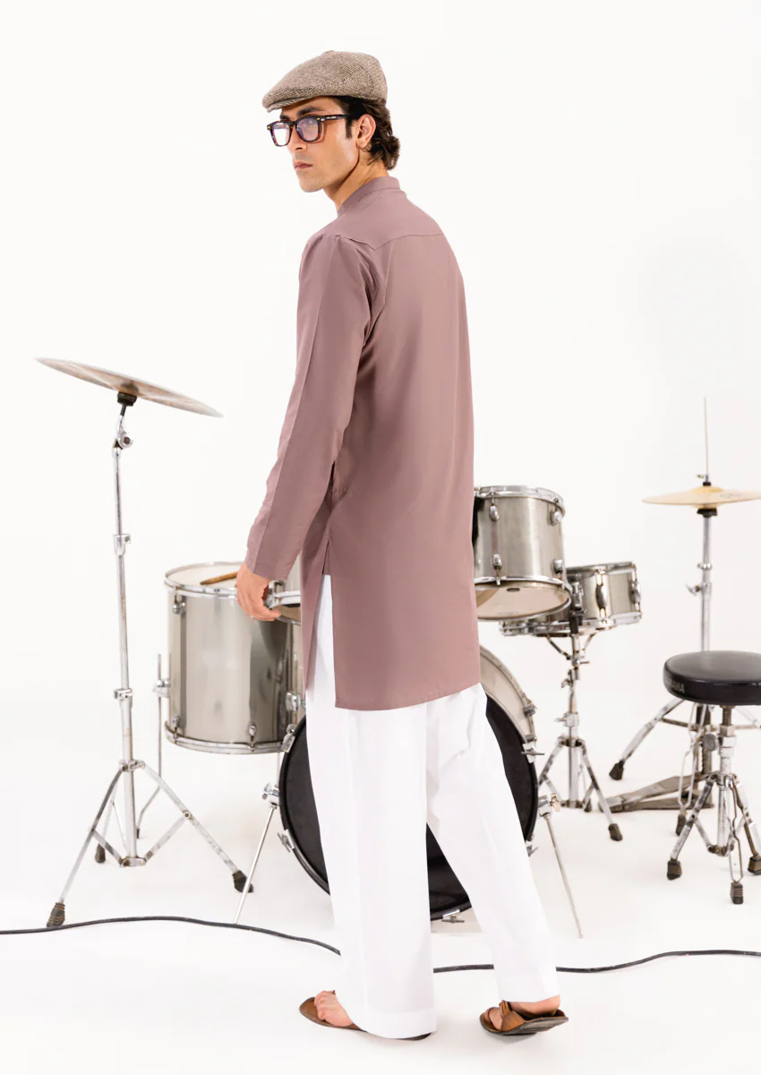 Mauve-Blended-Kurta - (M25KUE1042) - Image 2
