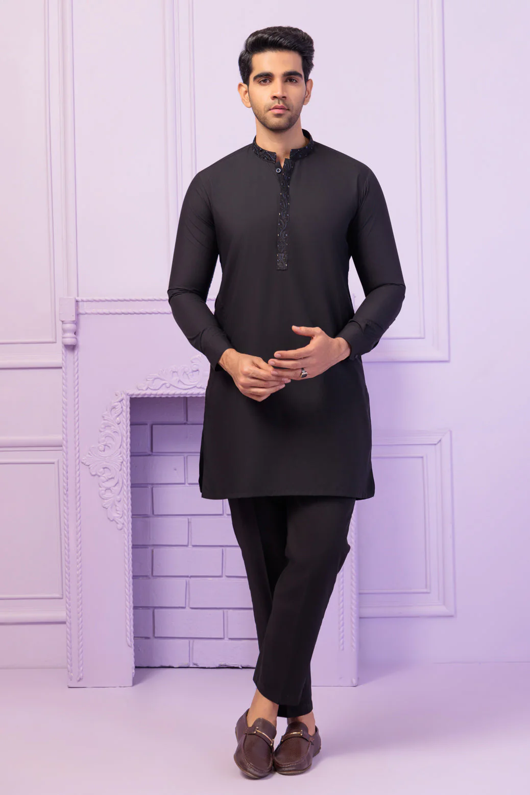 MATT-BLENDED-KURTA TROUSER - (KSS24-025)