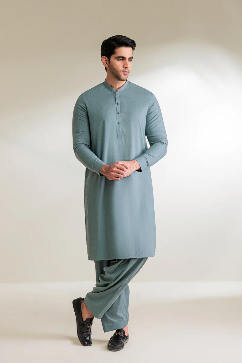 Green-Blended-Shalwar Suit - (MP2PBBS26BM4M5)