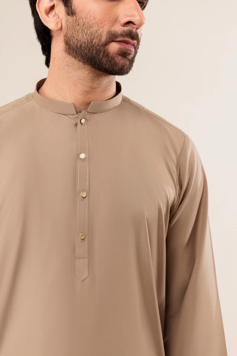 L-Brown-Blended-Kurta Trouser - (MP2PBBW25ADD15) - Image 3