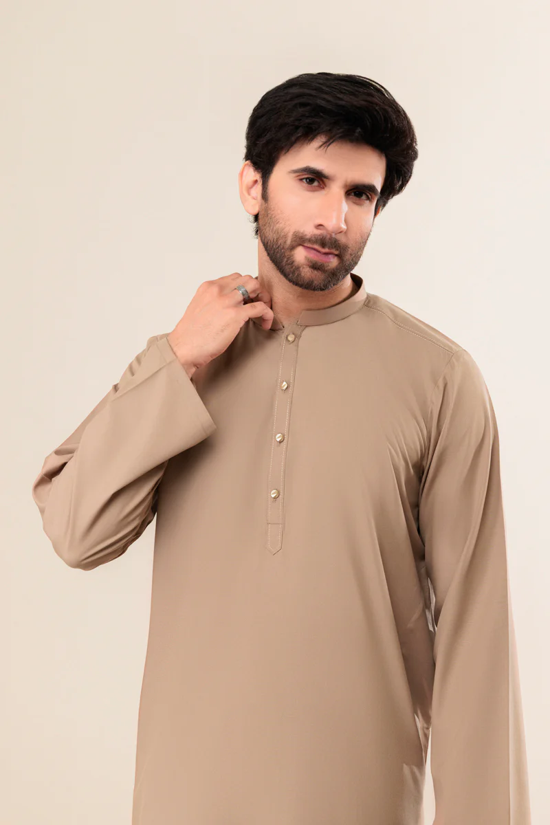L-Brown-Blended-Kurta Trouser - (MP2PBBW25ADD15) - Image 7