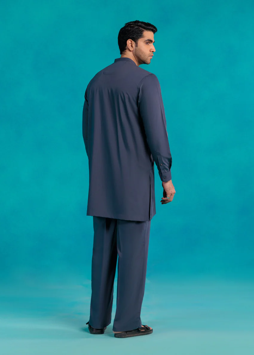 D-Grey-Blended-Kurta Trouser - (MP2PBBW25BM9O16) - Image 2