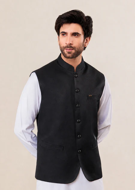 Black-Micropoly-Waist Coat - (MPWABS26BM1F51) - Image 6