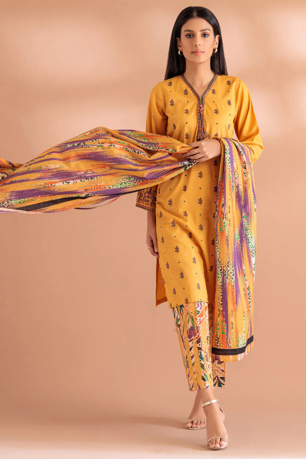 MUSTARD-KHADDAR-3 PIECE (WS1233P10)
