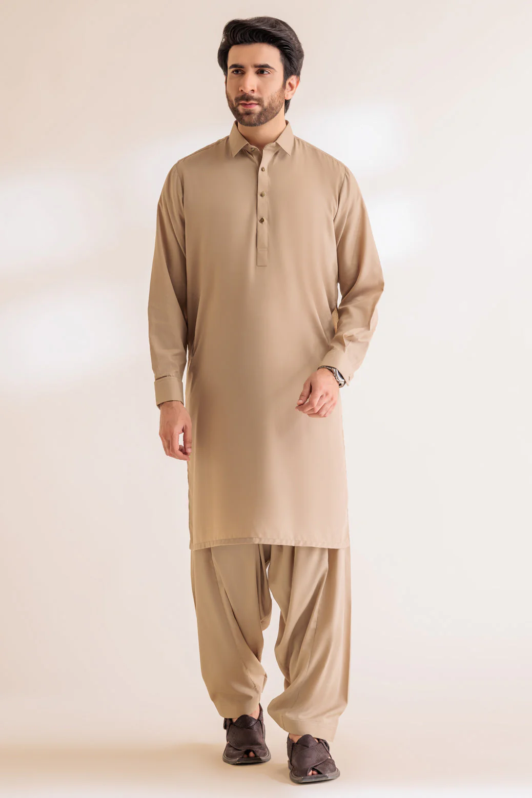 OYESTER-BLENDED-KURTA SHALWAR - (KSRS24-010)