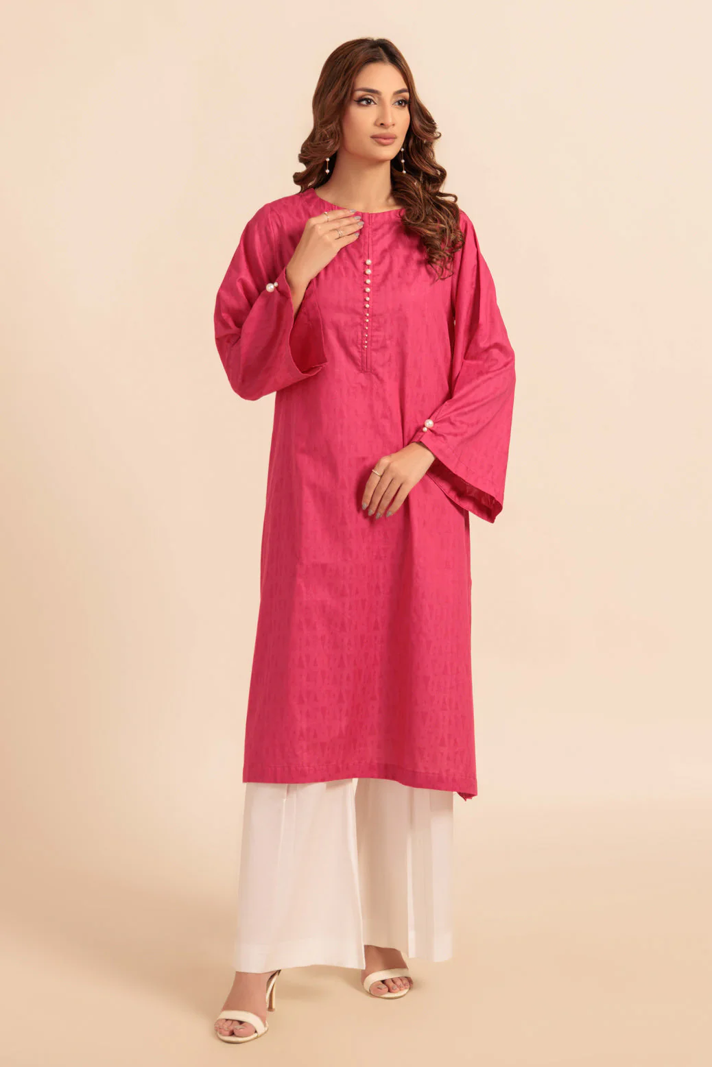 PINK-JACQUARD-1 PIECE (PWS1241P07)