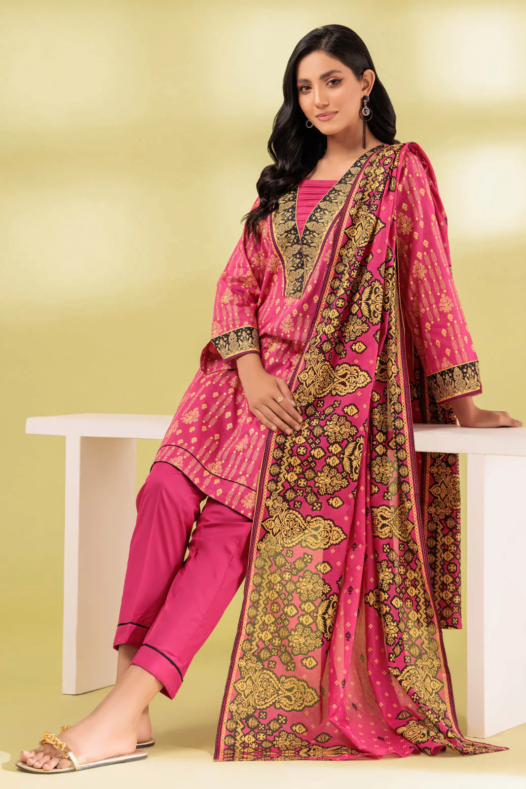 PINK-LAWN-3 PIECE (SSS233P117)
