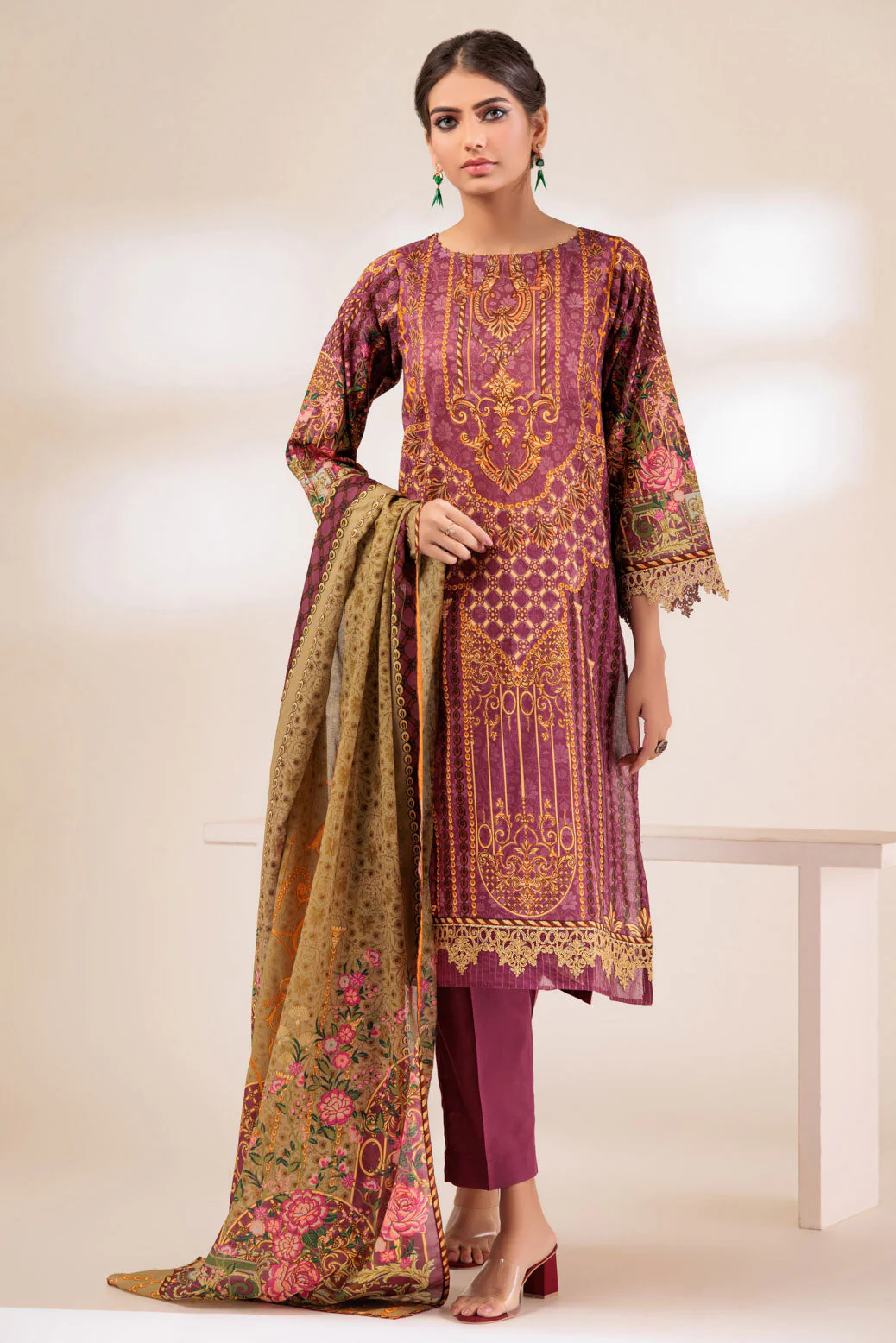 PLUM-LAWN-3 PIECE (SSS233P59)