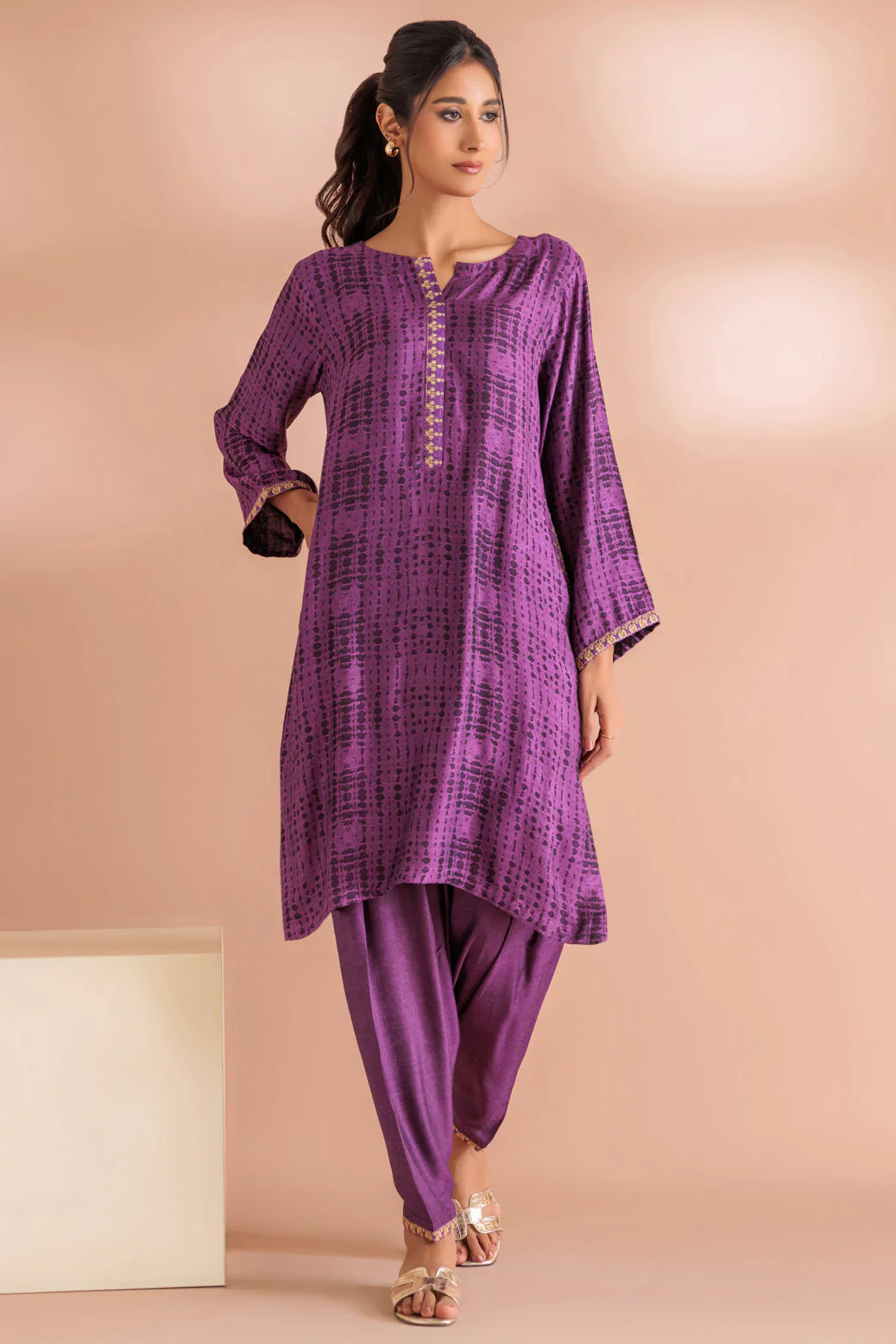 PURPLE-JACQUARD-2 PIECE (WS6232P50)