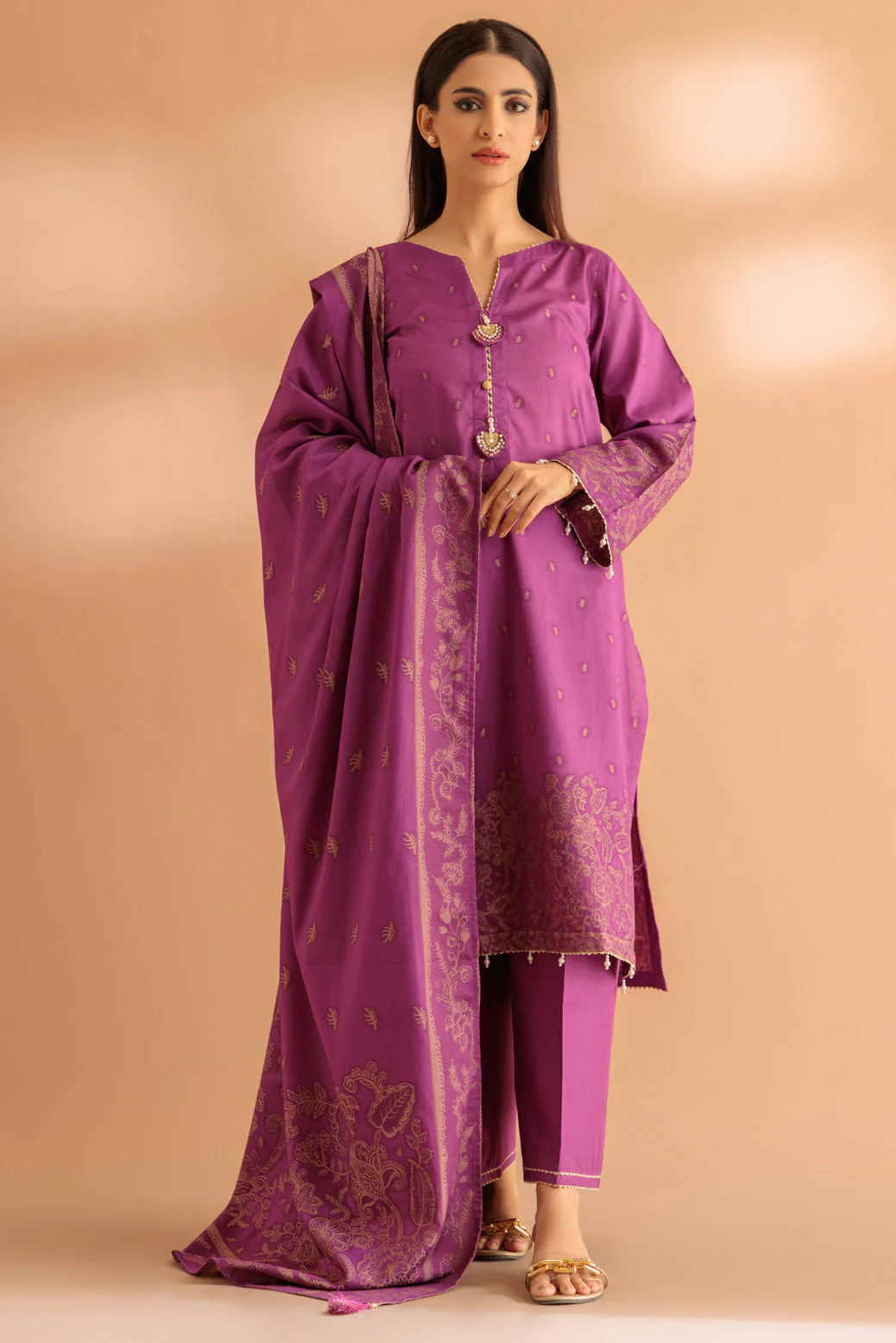 PURPLE-JACQUARD-3 PIECE (SJ1243P08)
