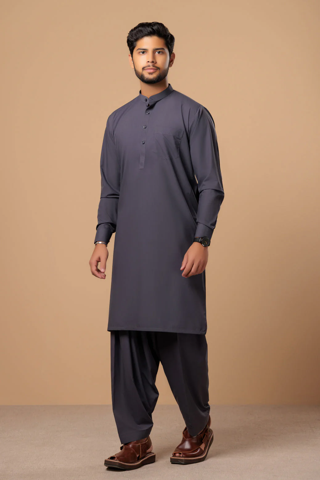 S-BREAD-BLENDED-SHALWAR SUIT- (GSBS23-012)