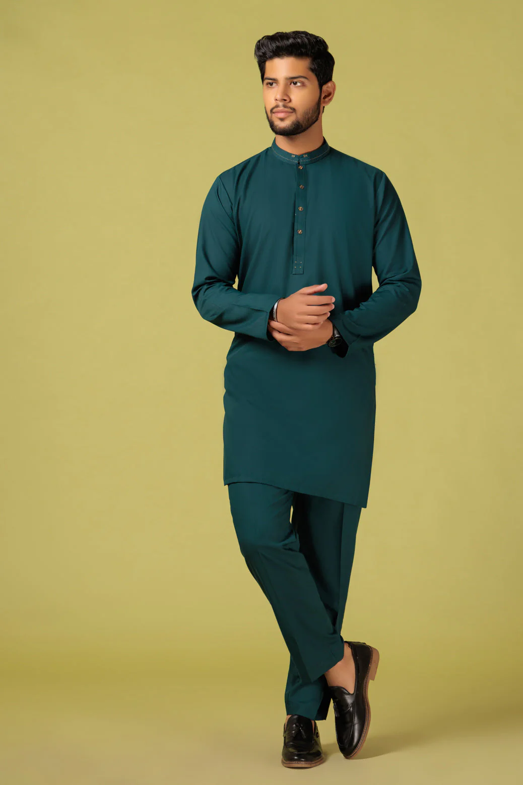 SCRAMNTO-BLENDED-KURTA PAJAMA TROUSER - (KSB23-001)
