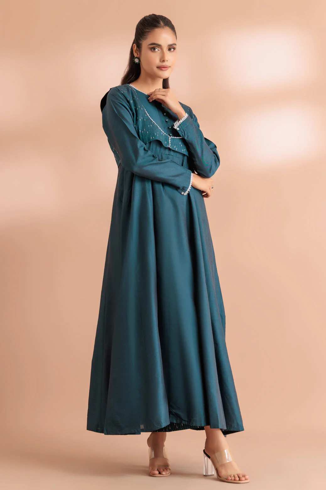 TEAL-YARN DYED-2 PIECE (SS6242P05)