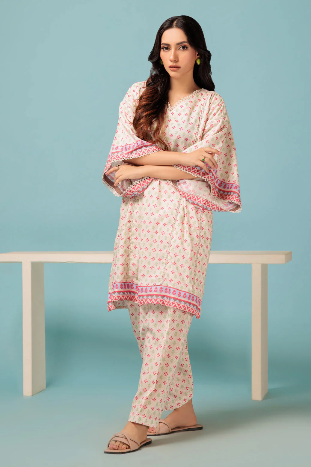 WHITE-LAWN-2 PIECE (SRLS232P61)