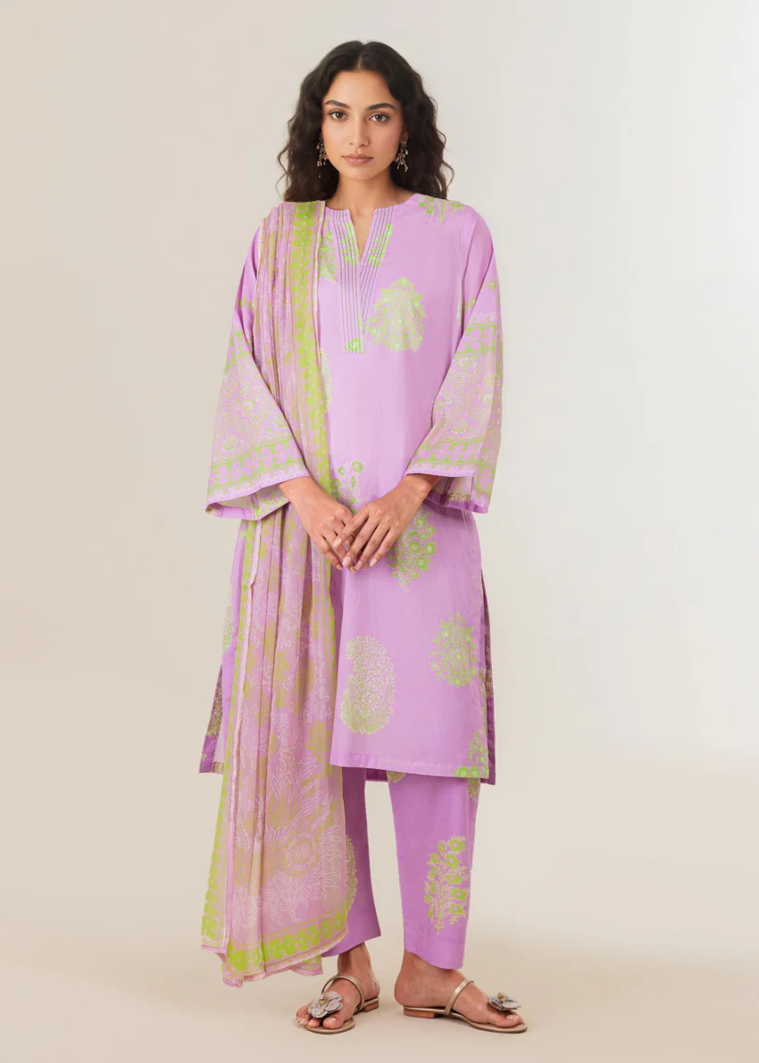 Lilac-Lawn-3 Piece (WP3PPBS26B1F46) - Image 3