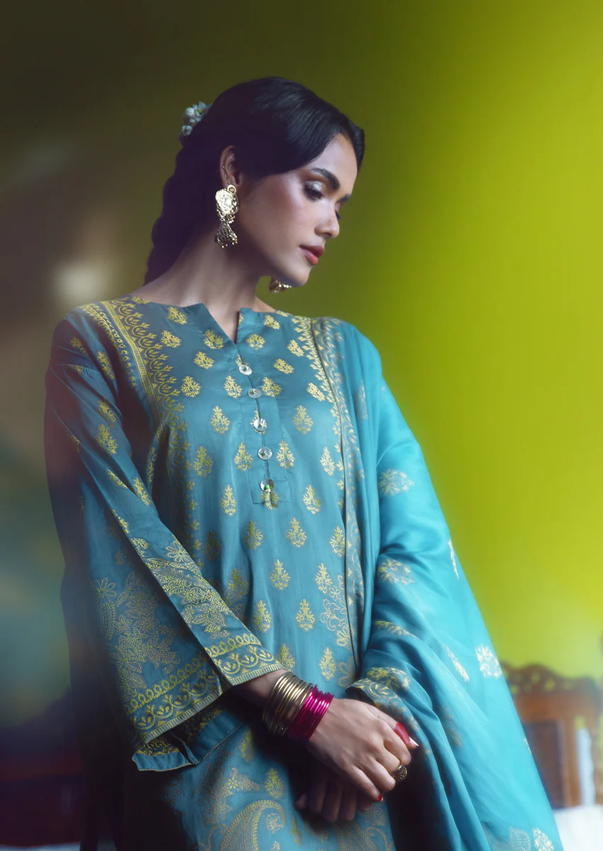 Teal-Jacquard-3 Piece (WP3PSBS26B1F31) - Image 5