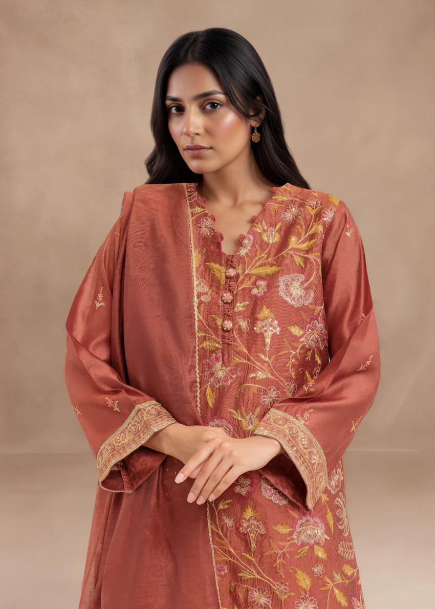 Rust-Cotton-Net-3 Piece (WP3PSFW25F9O3) - Image 3