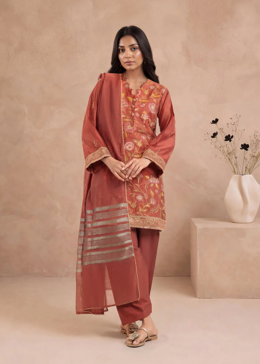 Rust-Cotton-Net-3 Piece (WP3PSFW25F9O3) - Image 4