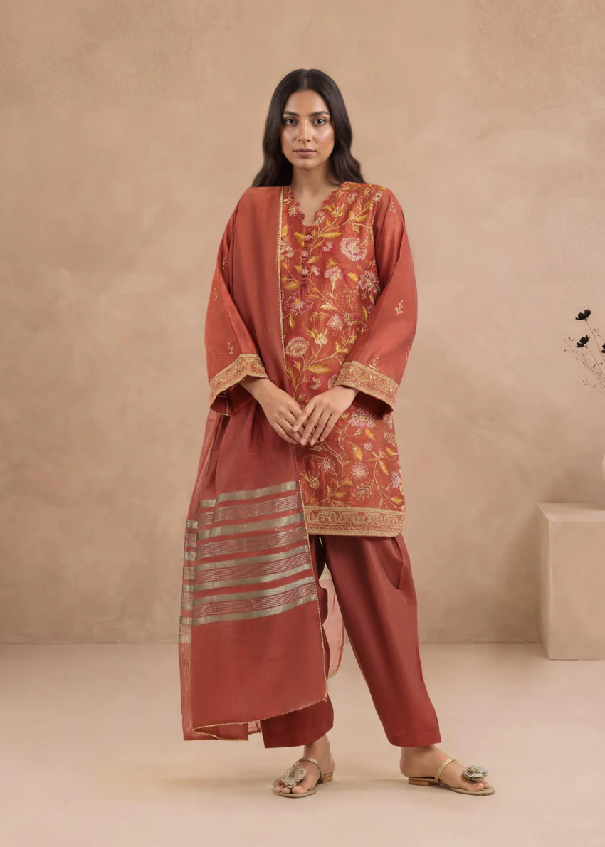 Rust-Cotton-Net-3 Piece (WP3PSFW25F9O3) - Image 5