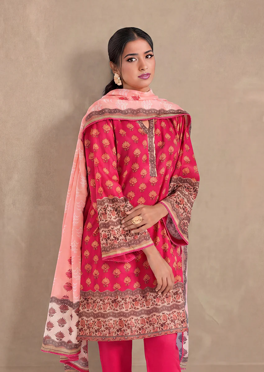 D-Pink-Lawn-2 Piece (WPS252P3098) - Image 2