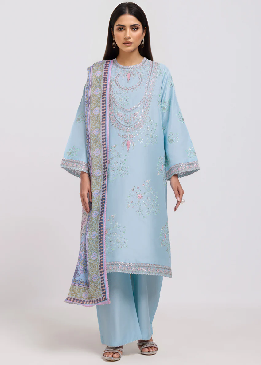 L-Blue-Cotton Net-3 Piece (WPS25FE3024) - Image 2