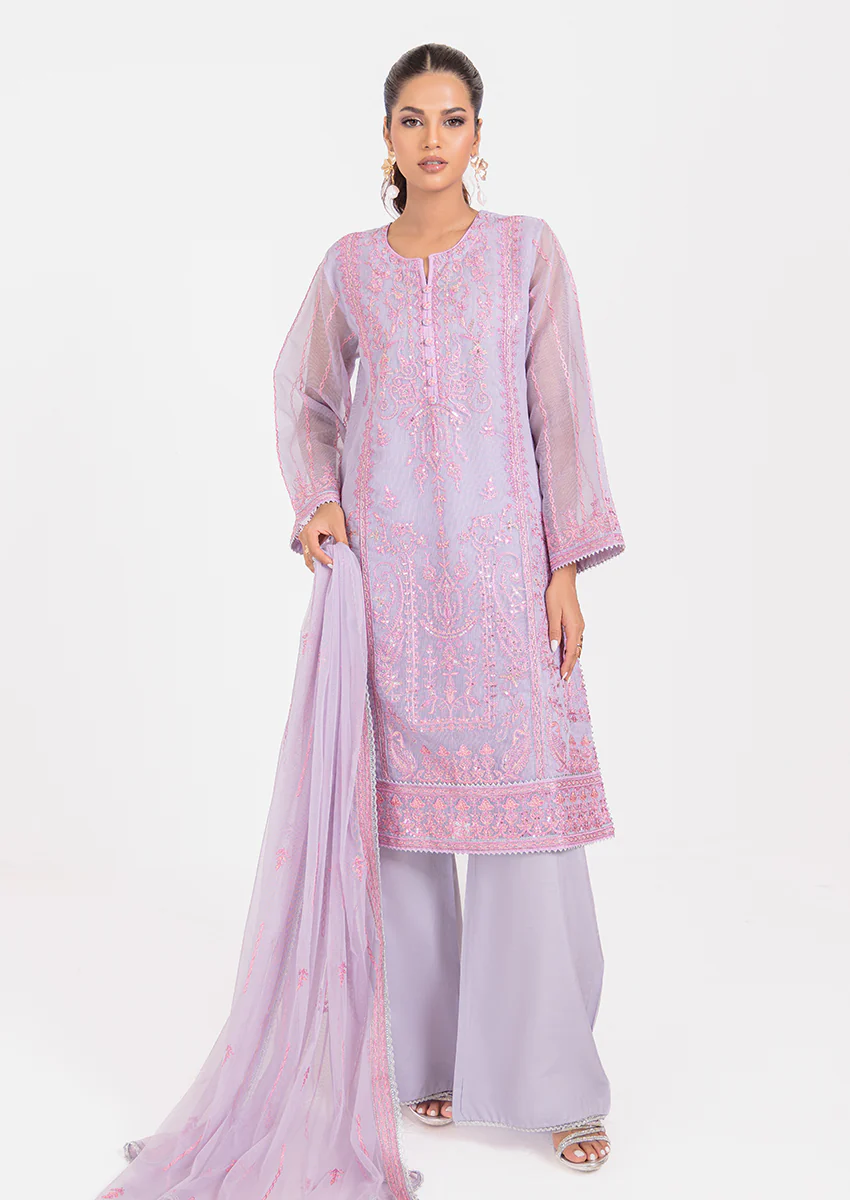Lilac-Textured Net -3 Piece (WPS25FE3058)