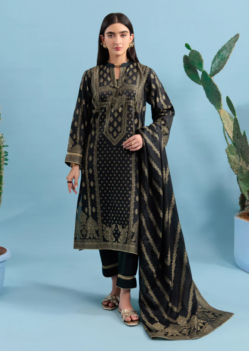 Black-Jacquard-3 Piece (WPS25JD3004)