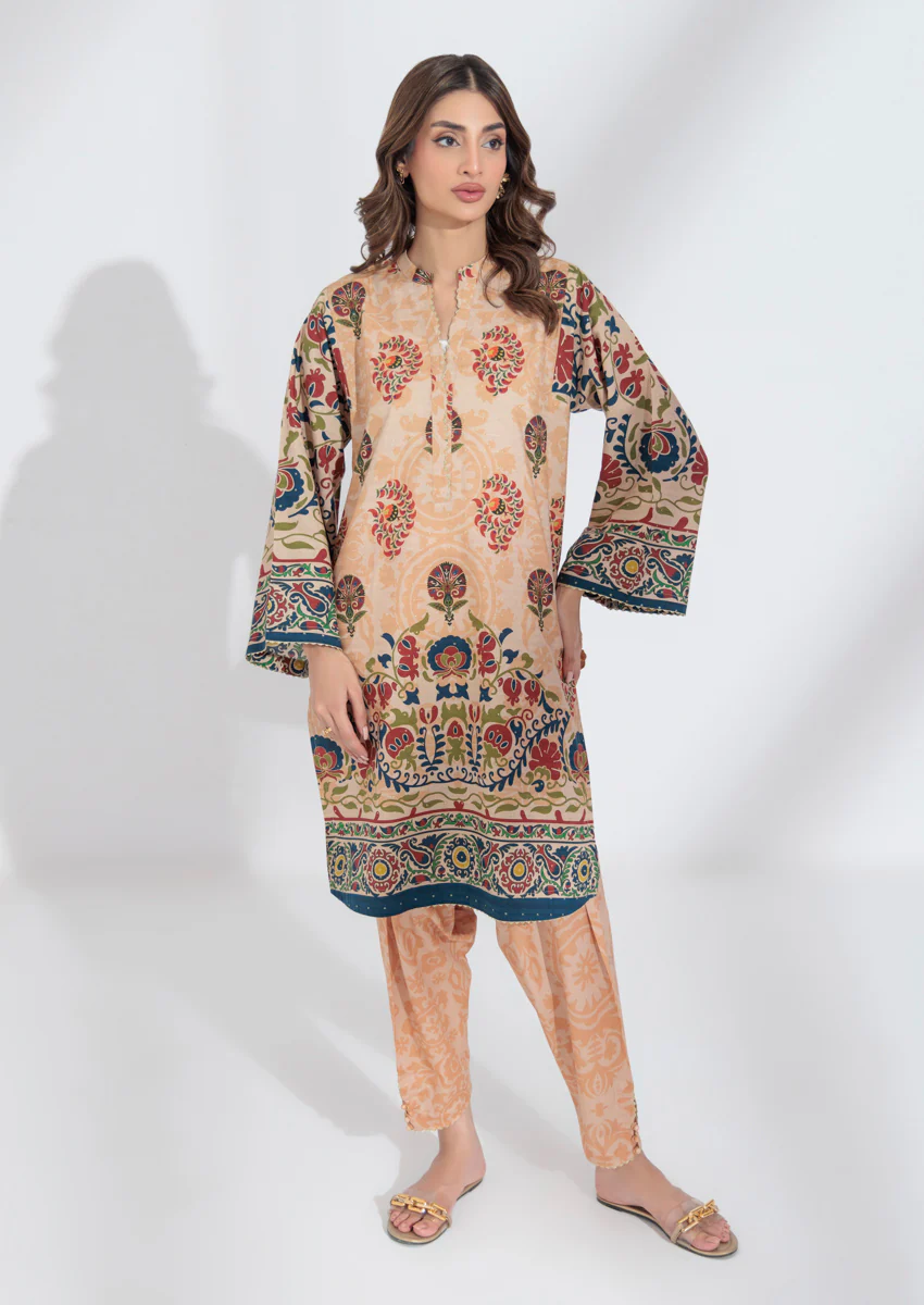 Beige-Viscose-2 Piece (WPS25P2P049)