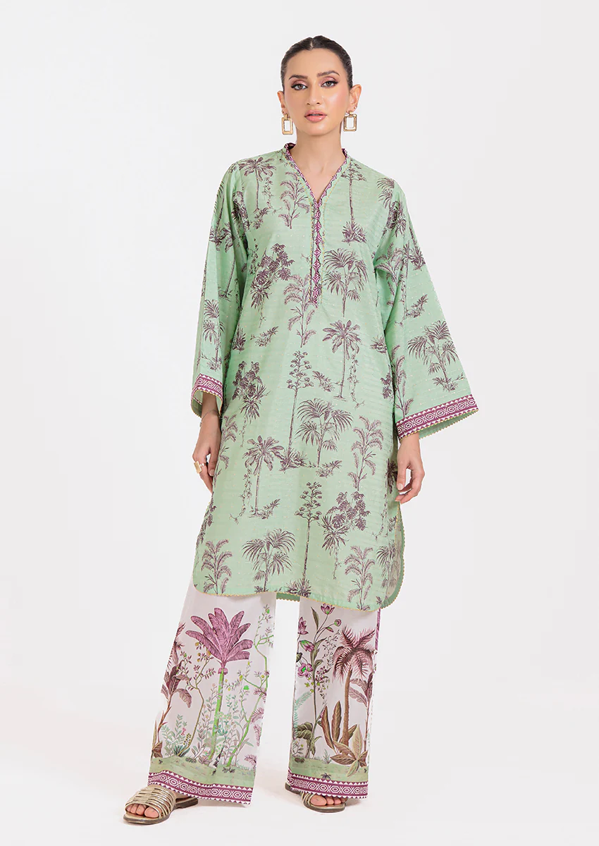 L-Green-Lurex-2 Piece (WPS25P2P051)