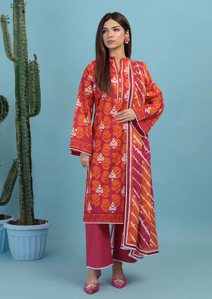 Pink-Lawn-3 Piece (WPS25P3026)