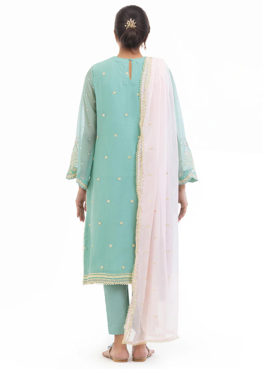 Sage-Chiffon-3 Piece (WU25FE3017P) - Image 2