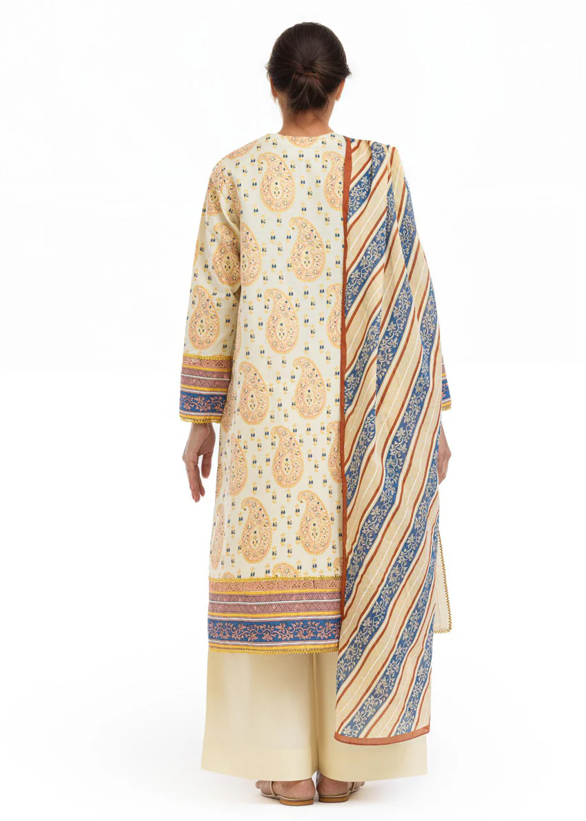 Mughal Paisley - 3 Pc (WU3PPBS26LI1F18) - Image 4