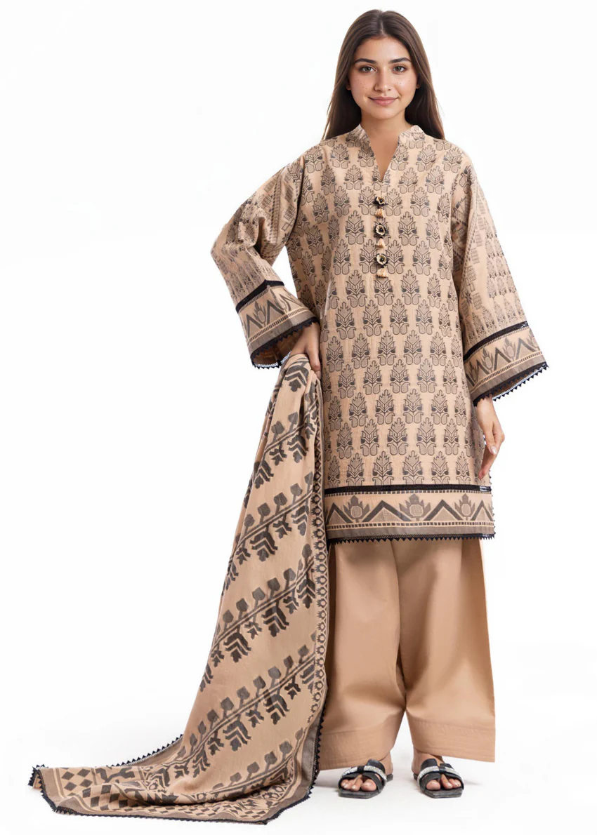 L-Brown-Jacquard-3 Piece (WU3PSBS26K2M1) - Image 2