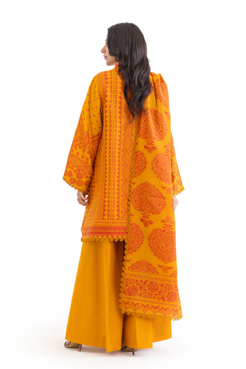Orange-Jacquard-3 Piece (WU3PSBS26K2M23) - Image 2