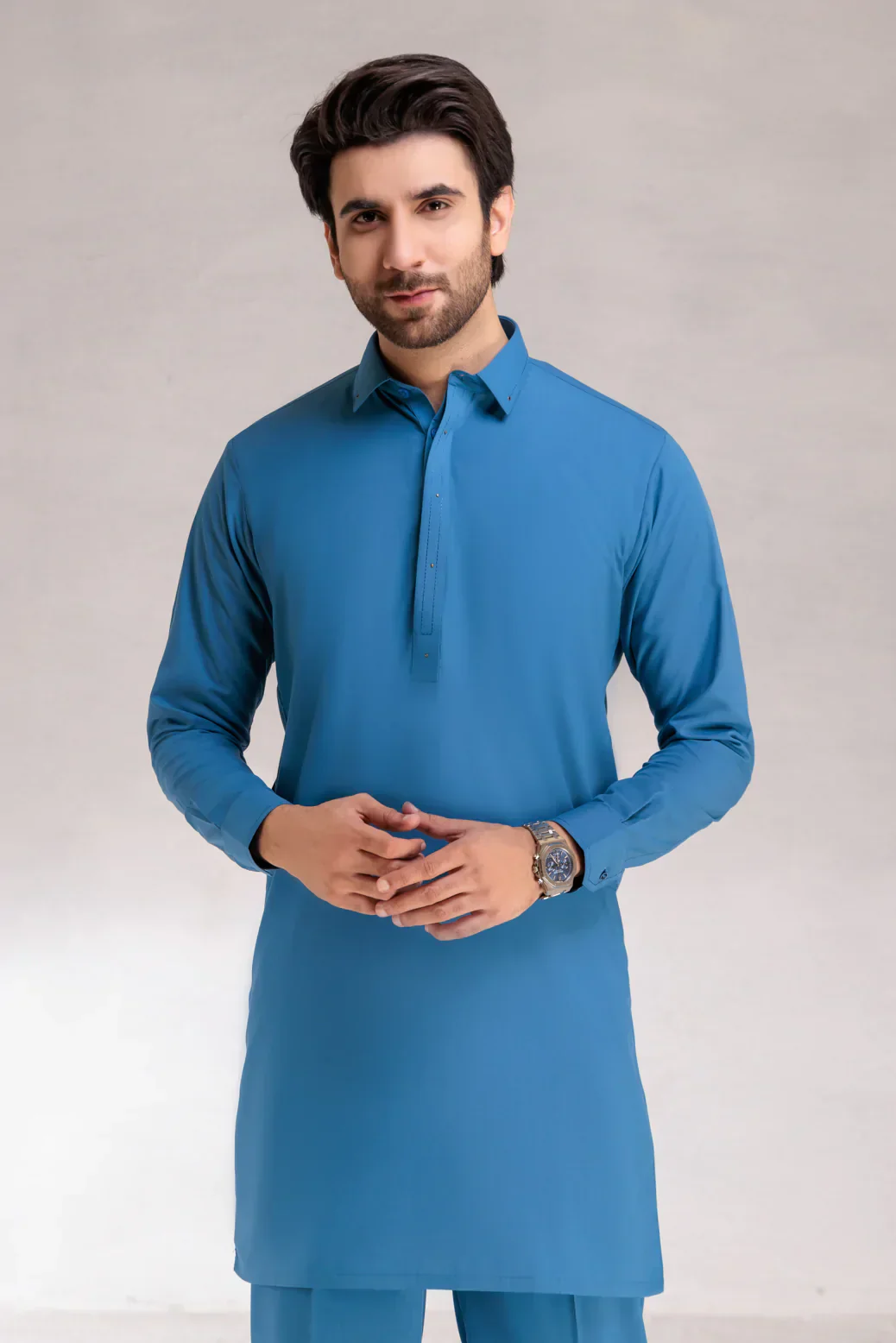 YALE-BLENDED-KURTA PAJAMA/TROUSER (KSS23-002) - Image 2